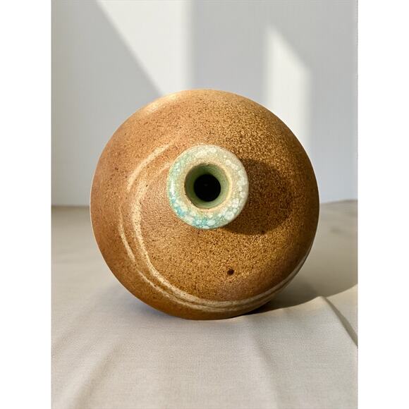 Cady Clay Works Seagrove NC Stoneware Bottle Vase-Studio Pottery-Bottle-Rustic - Picture 5 of 8